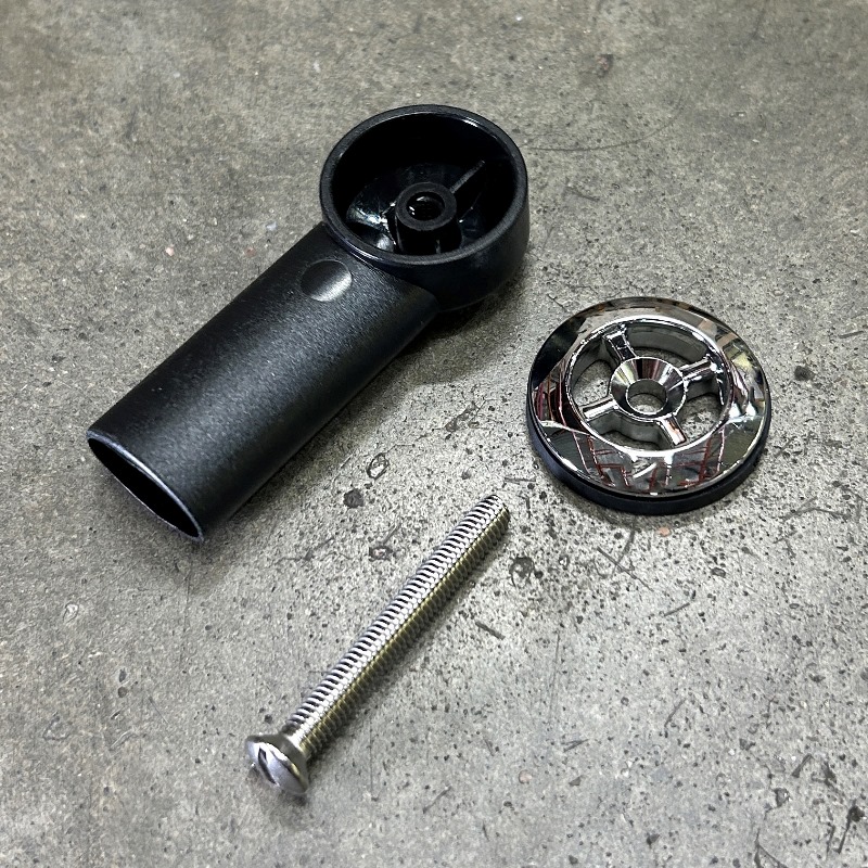 Решетка McALPINE 50 х 41 мм, под круглое отв. перелива раковины с ответной частью, хром