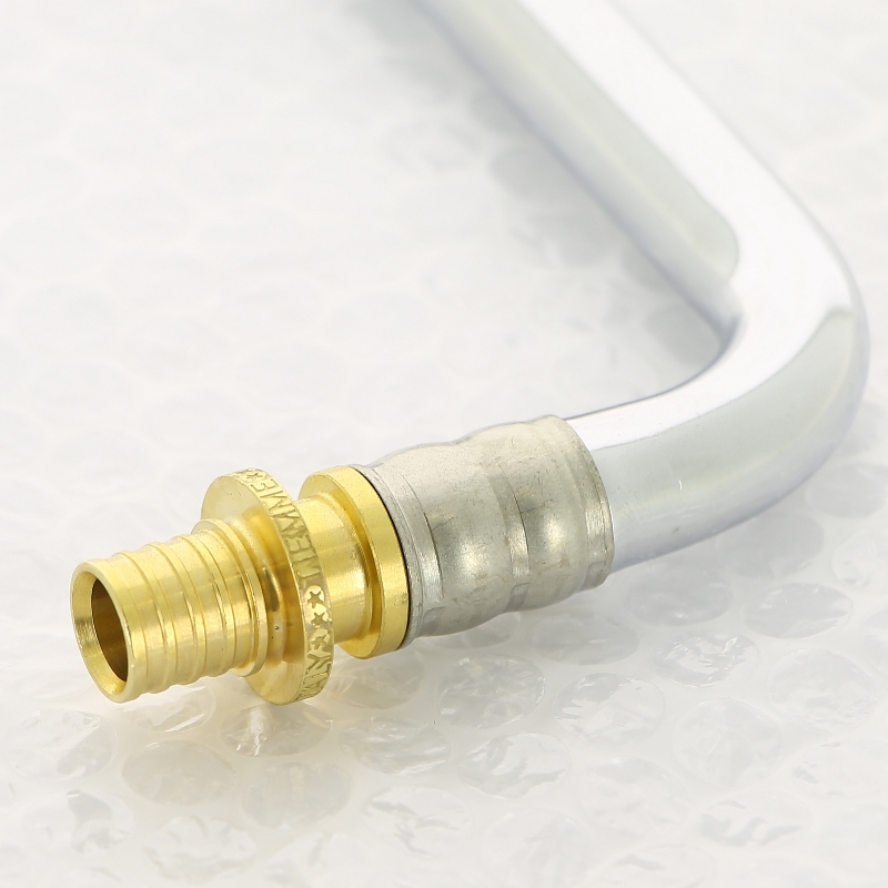 Трубка подключения радиатора Г-образная 16/300 аксиальная для труб PE-X UNI-FITT