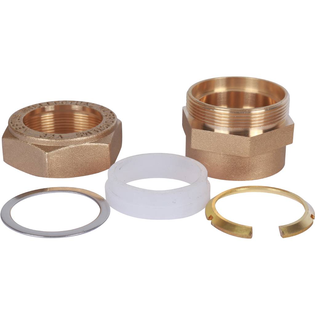 Муфта обжимная (ВР) 32 х 1"1/4 для стальных гофрированных труб Neptun (Stahlmann)