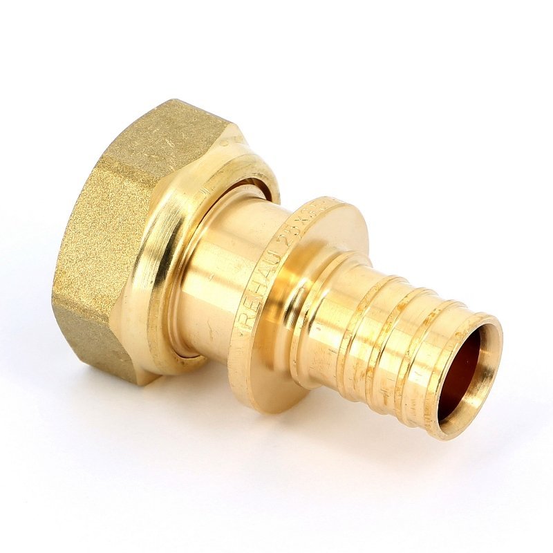 Муфта (американка) надвижная с накидной гайкой ВР 25 х 1" REHAU RAUTITAN RX бронза