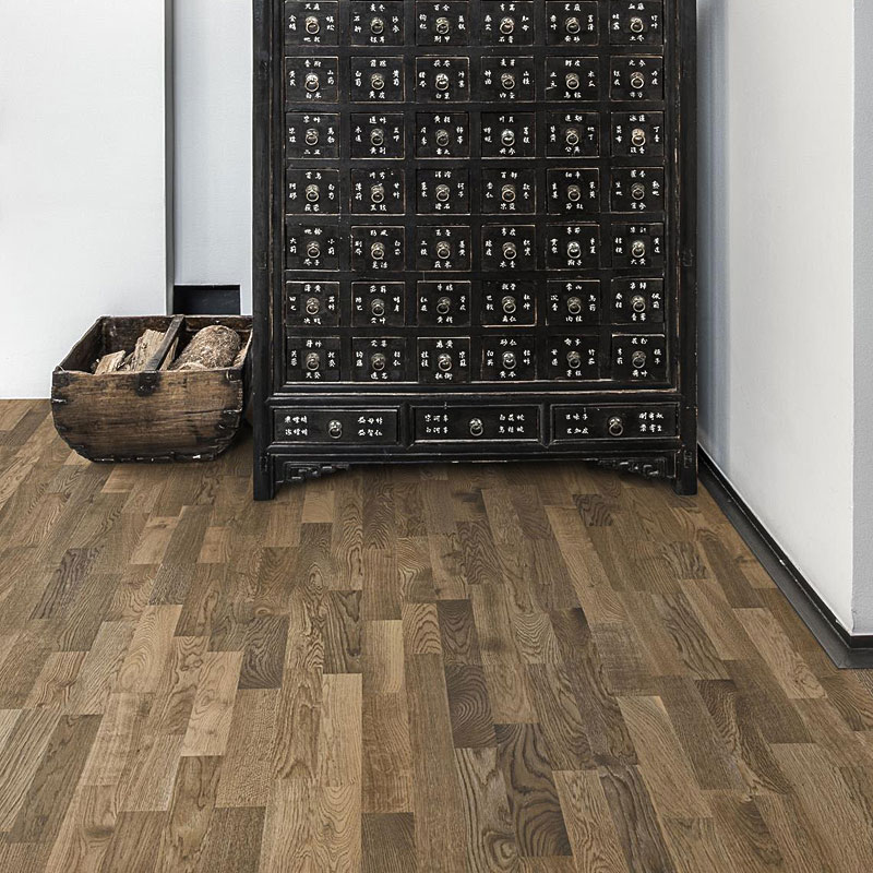 Паркетная доска Kahrs Original Коллекция Люмен Дуб Мгла ультраматовый лак трехполосный ORIGINAL OAK DUSK 3S