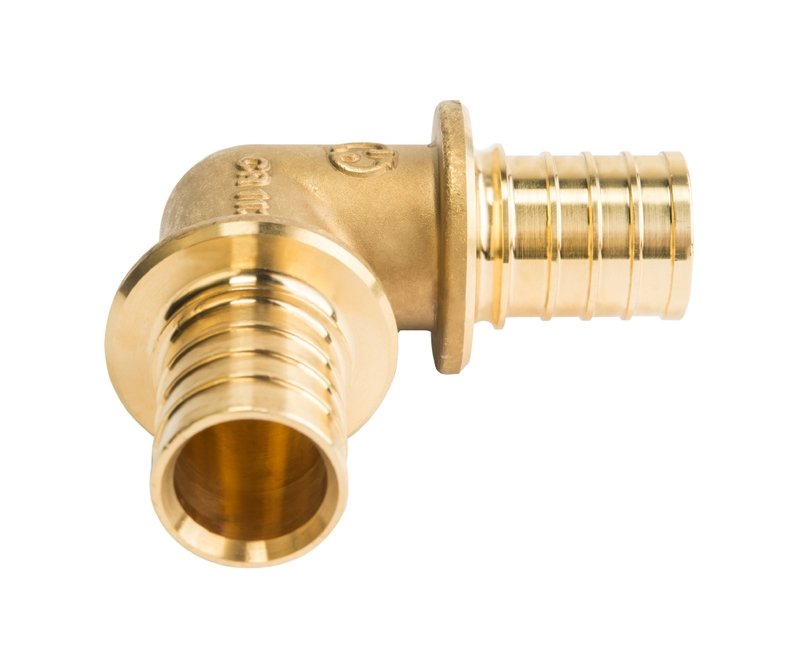 Угольник 90° 32 мм аксиальный для труб PE-X STOUT