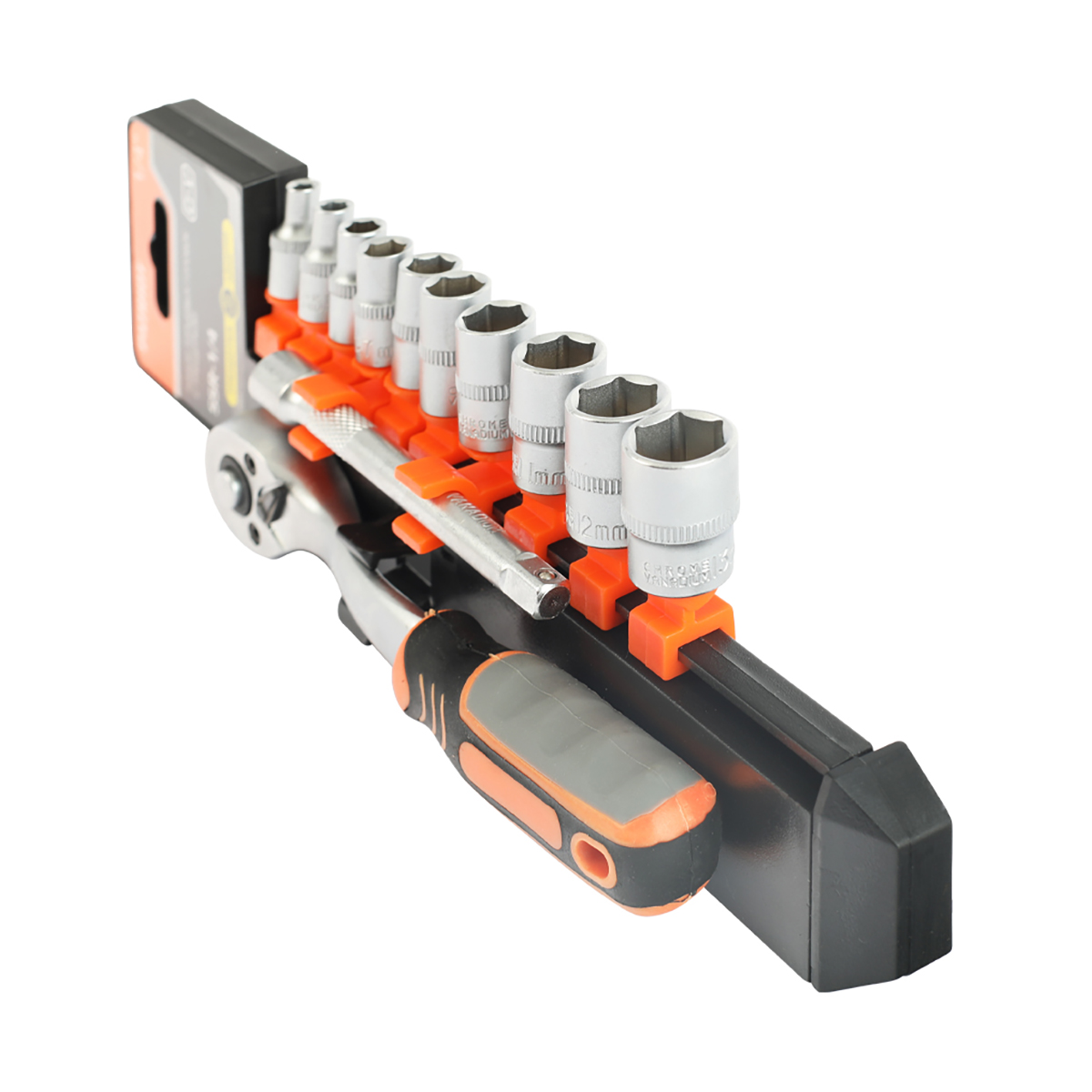 Набор торцевых головок ssr-1/4 12 предм., трещотка, удлинитель (1/5/25) "patriot" 350004501