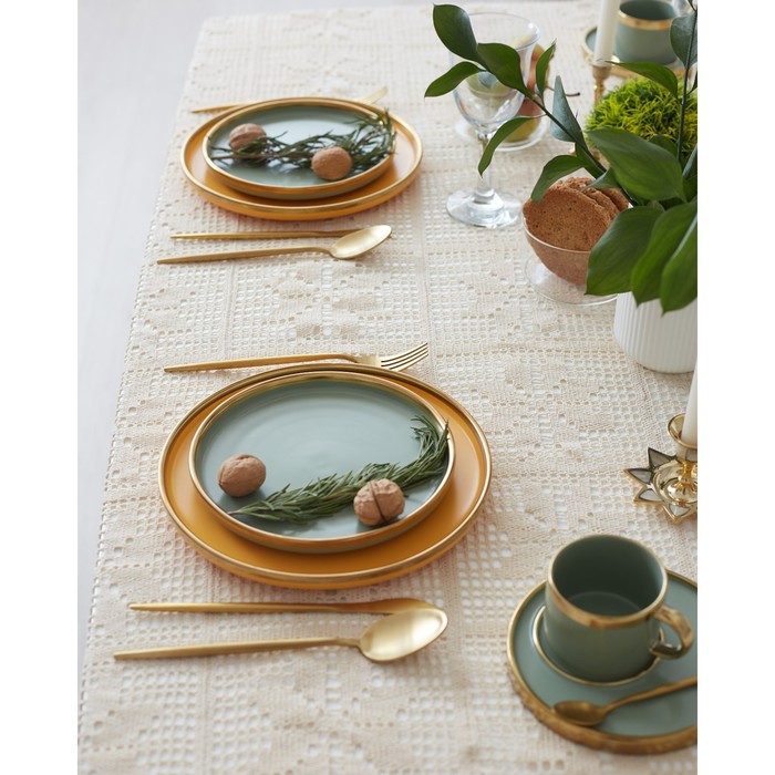 Скатерть "этель" цветы 130*180 см (1/100) 7448976