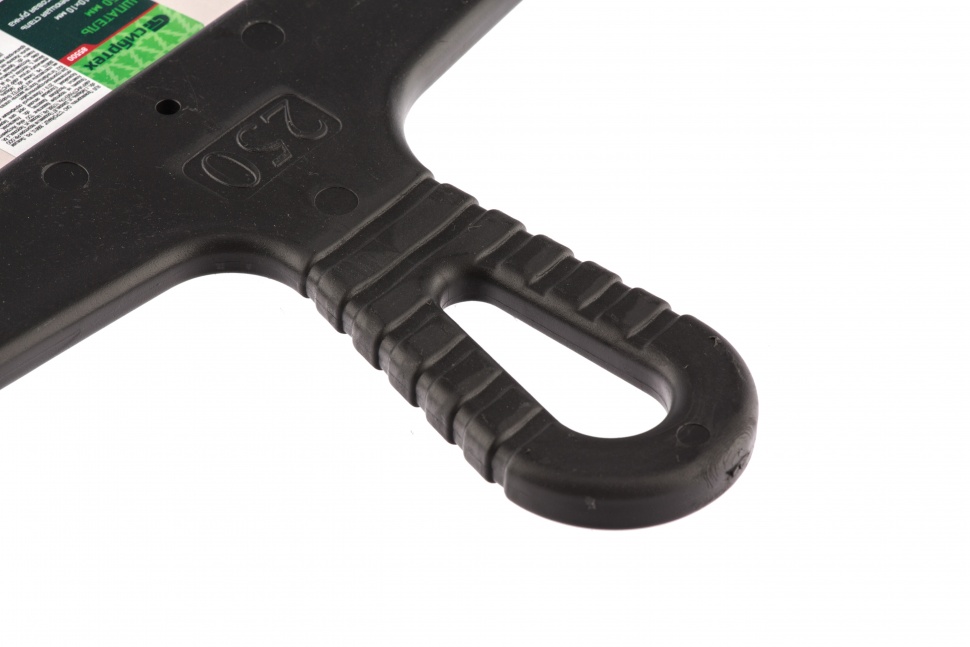 Шпатель из нержавеющей стали, 250 мм, зуб 10 х 10 мм, пластмассовая ручка Сибртех (85500)