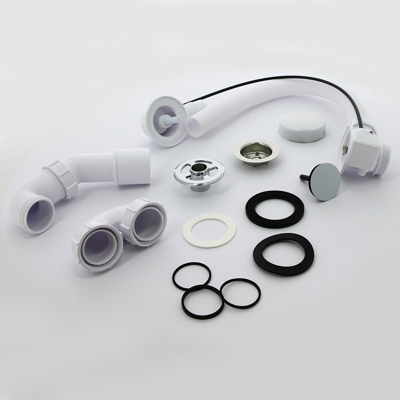 Слив-перелив McALPINE L=575 х 34 мм, гидрозатвор 50 мм, нерж. выход 40/50 мм