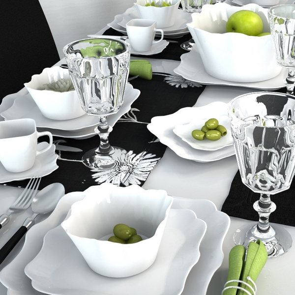 Тарелка десертная "luminarc" authentic white 20,5 см (24)