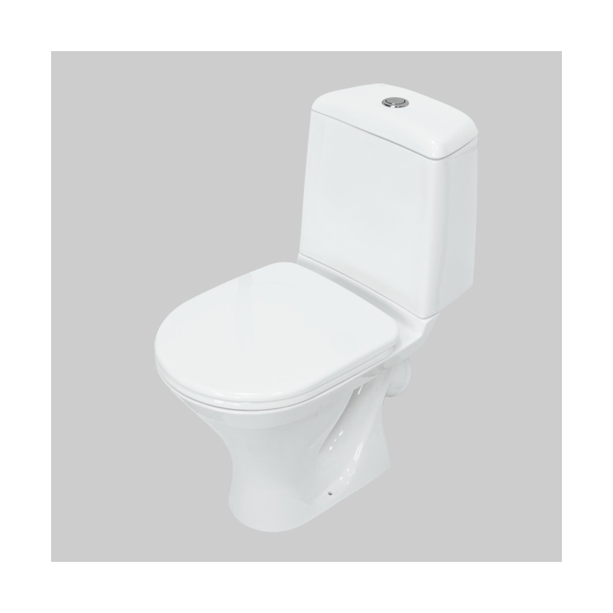 Унитаз напольный "аттика" эконом белый "sanita" wc.cc/attica/1-p/wht.g/s1