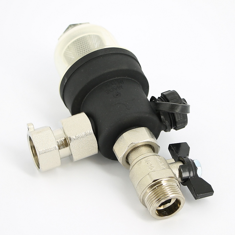 Фильтр-грязеуловитель UNI-FITT магнитный 3/4" с прозрачной колбой