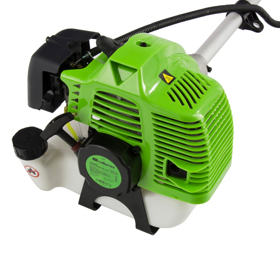 Триммер бензиновый БКС 2500, 43 см3, 2.5 л. с, неразъемная штанга, состоит из 2 частей Сибртех (96243)