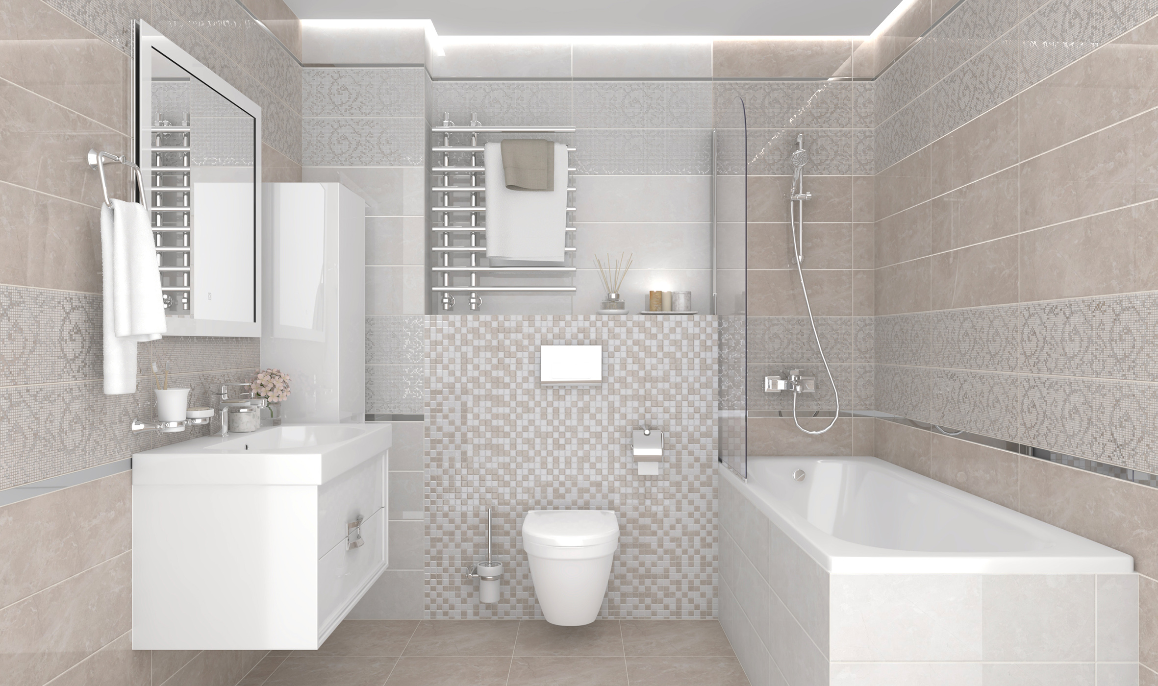 Elektra бежевый 20x60