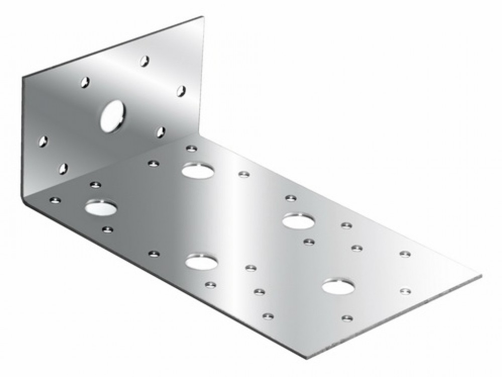 Уголок крепежный ассиметричный 130 х 50 х 65   50 шт. (1) "bilti"