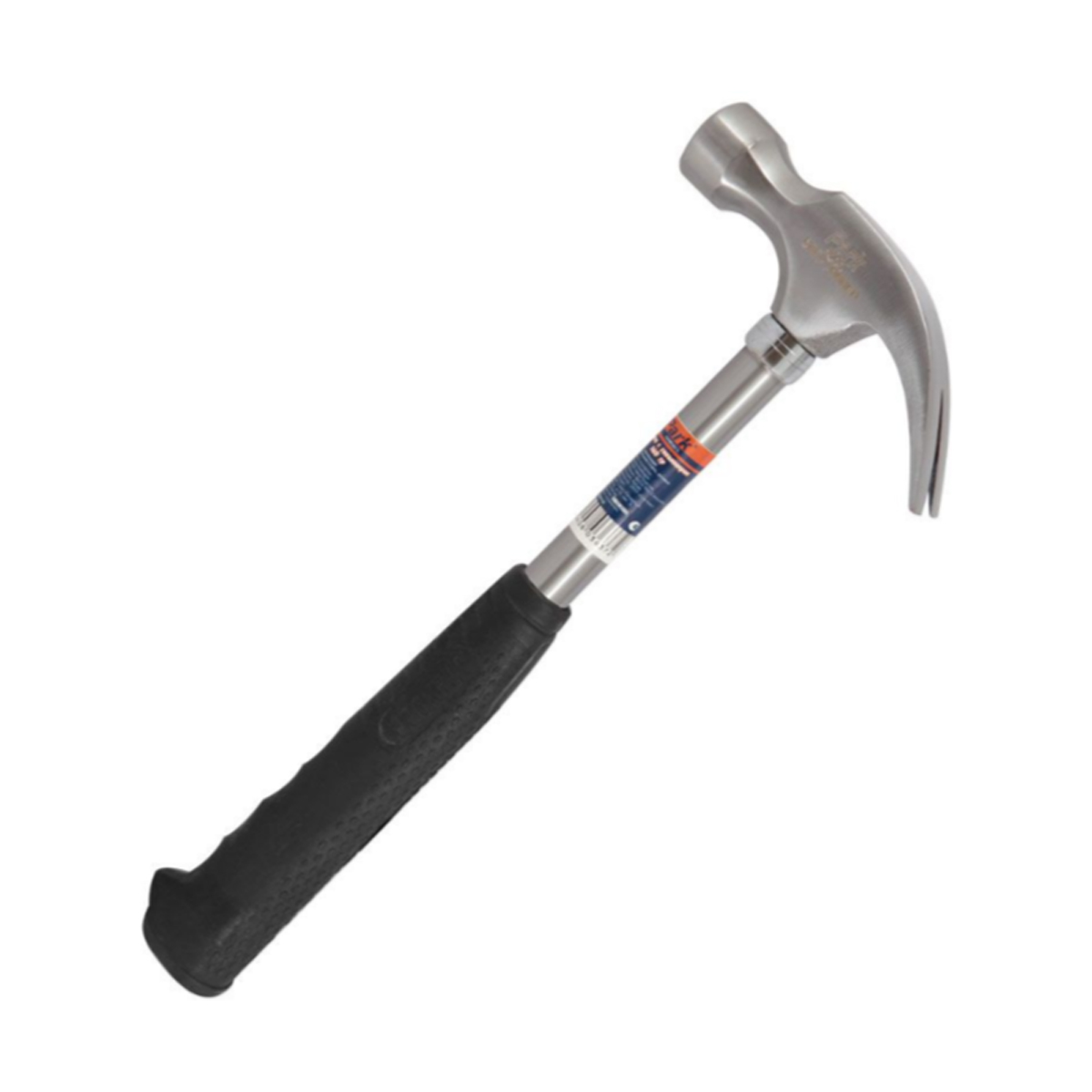 Молоток-гвоздодер 450 г металлическая обрезинен. рукоятка (1/6/24) "park" ham45cl