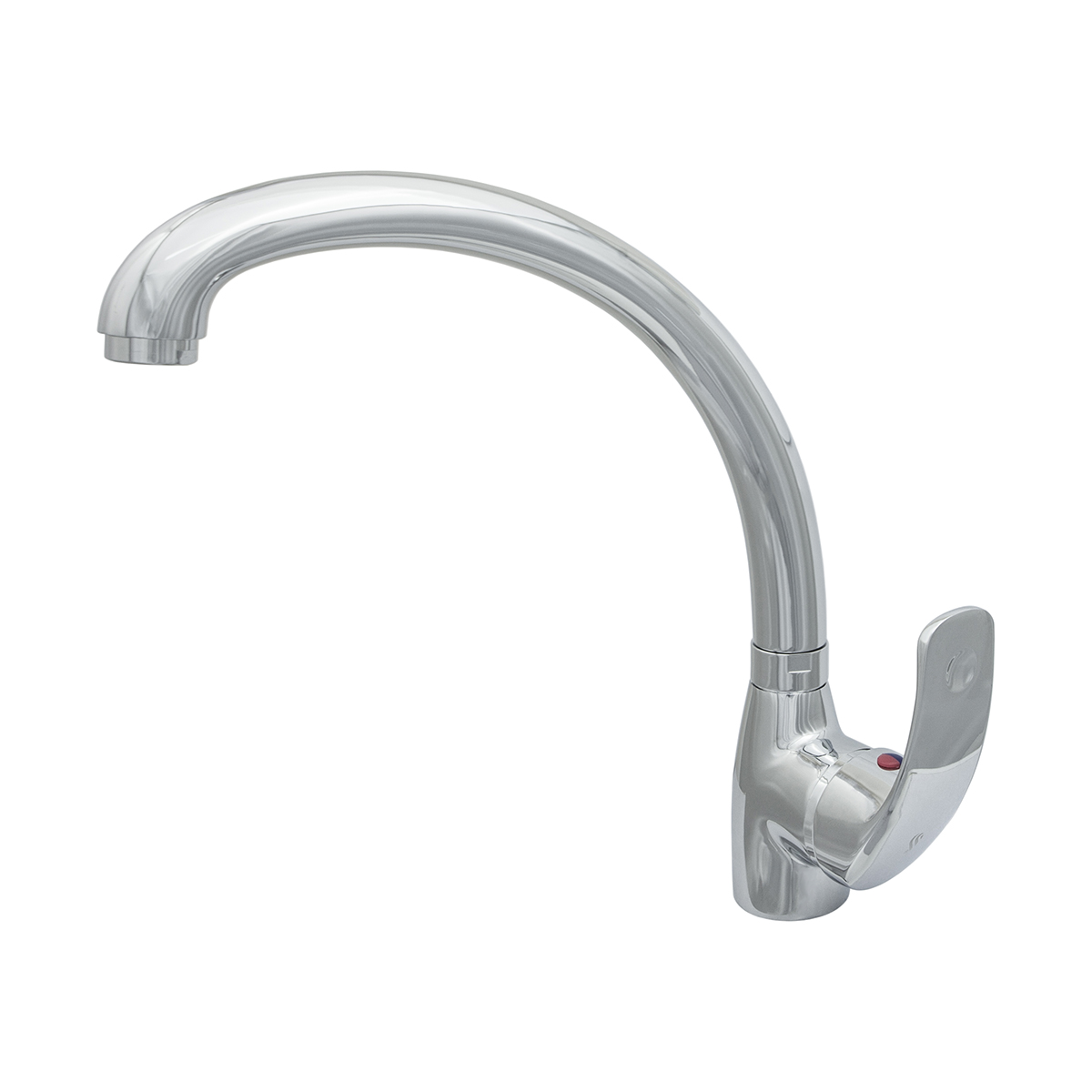 Смеситель для кухни "престиж" цс-см 27г/2 d40 м42 поворотн. литой излив (1/10)