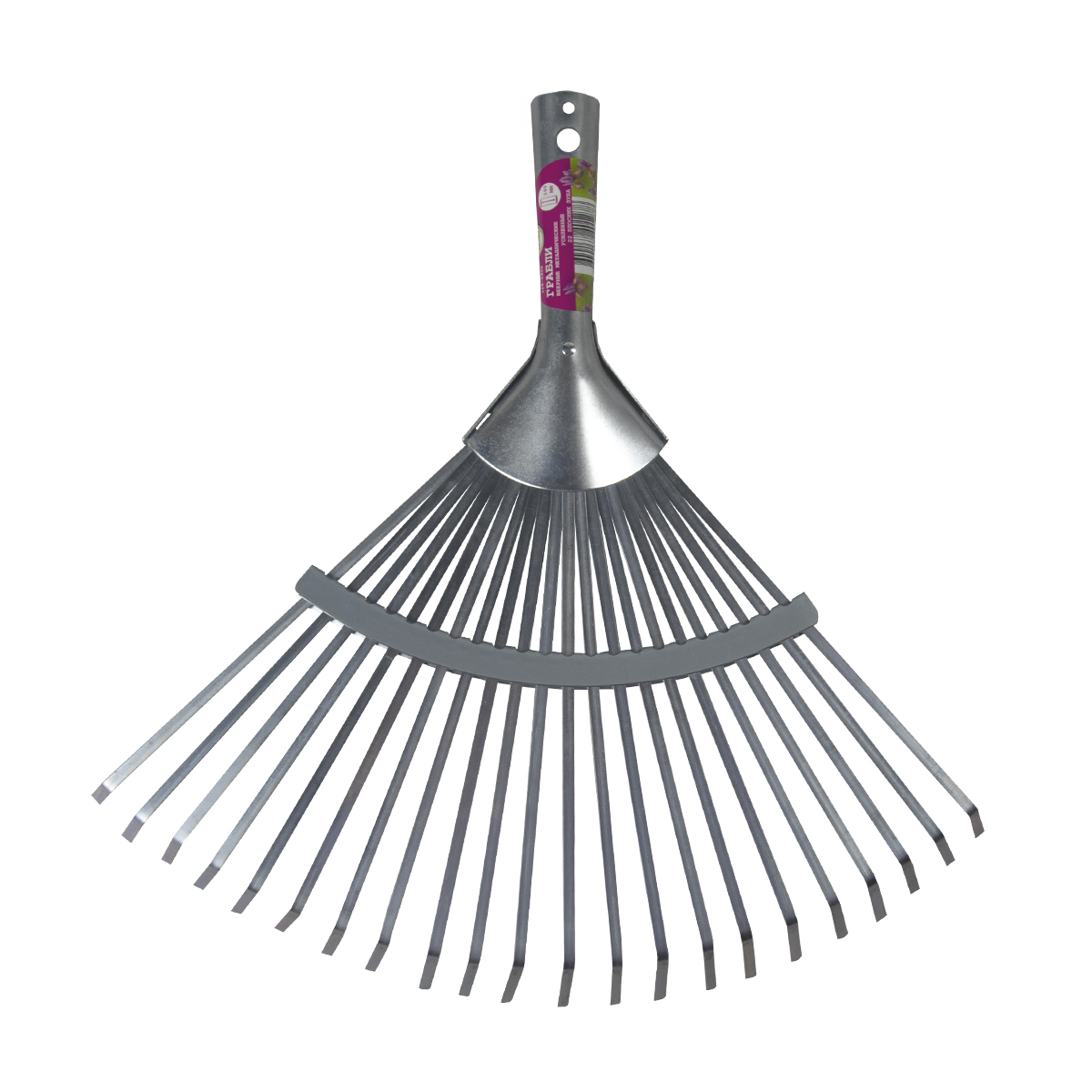 Грабли веерные металл. 22 плоских зуба, усиленные 390 мм (1/40) "don gazon"  128-0400