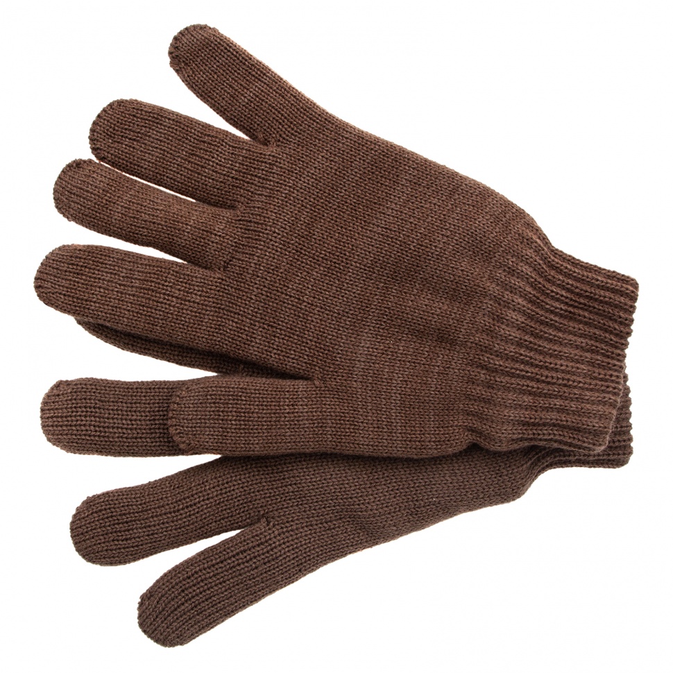 Перчатки трикотажные, двойные, полушерстяные, Сибртех (68633)