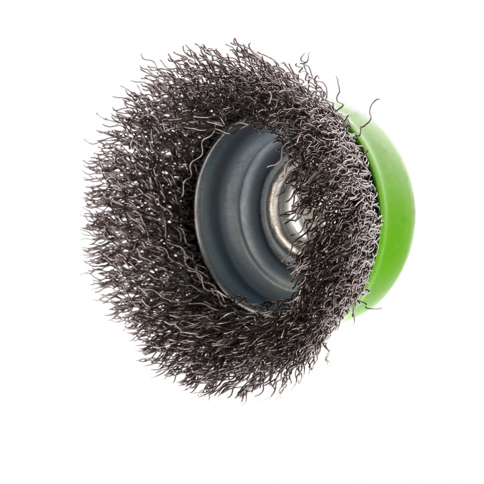 Щетка для УШМ, 65 мм, М14, "чашка", витая проволока 0.3 мм Сибртех (746037)