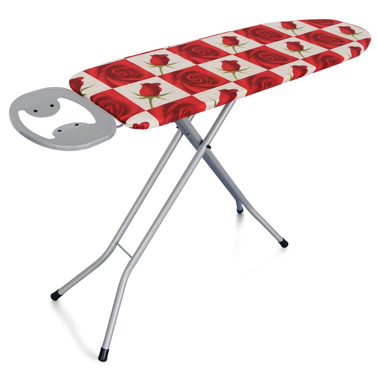 Доска гладильная "глория" 120 х 38 см (1/4)  металл (серый)