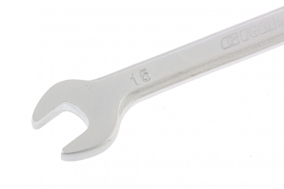 Ключ комбинированный трещоточный, 15 мм, количество зубьев 100 Gross (14853)