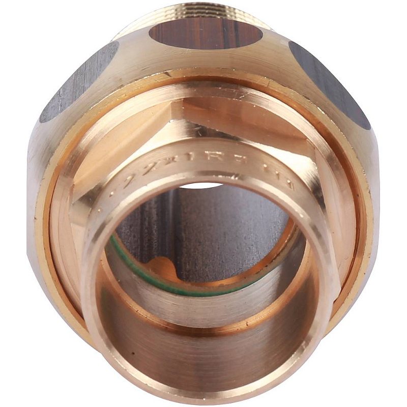 Американка (сгон) 22x1" НР с плоской прокладкой под пайку бронзовая SANHA 14331221