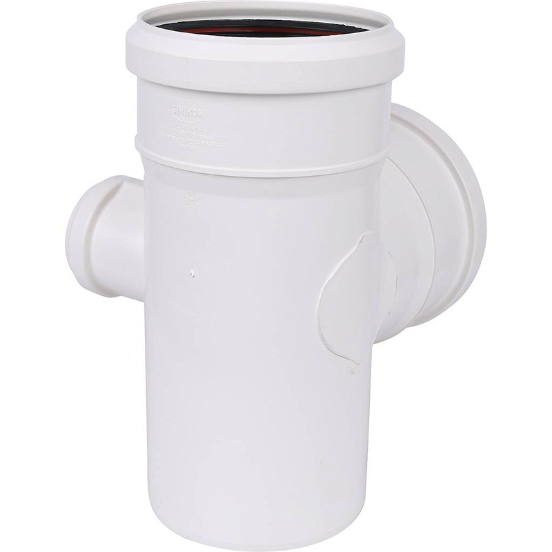 Крестовина 87° двухплоскостная 110 х 110 х 50 мм шумоизол. правая для вн.канализации SINIKON Станда