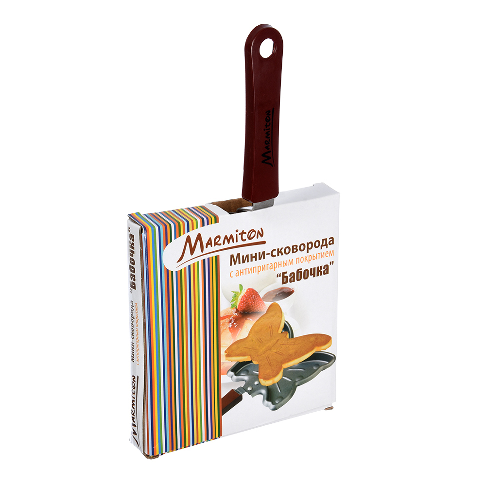 Сковорода-мини антипригарн. "бабочка" 14 см (1/6) "marmiton" 17084