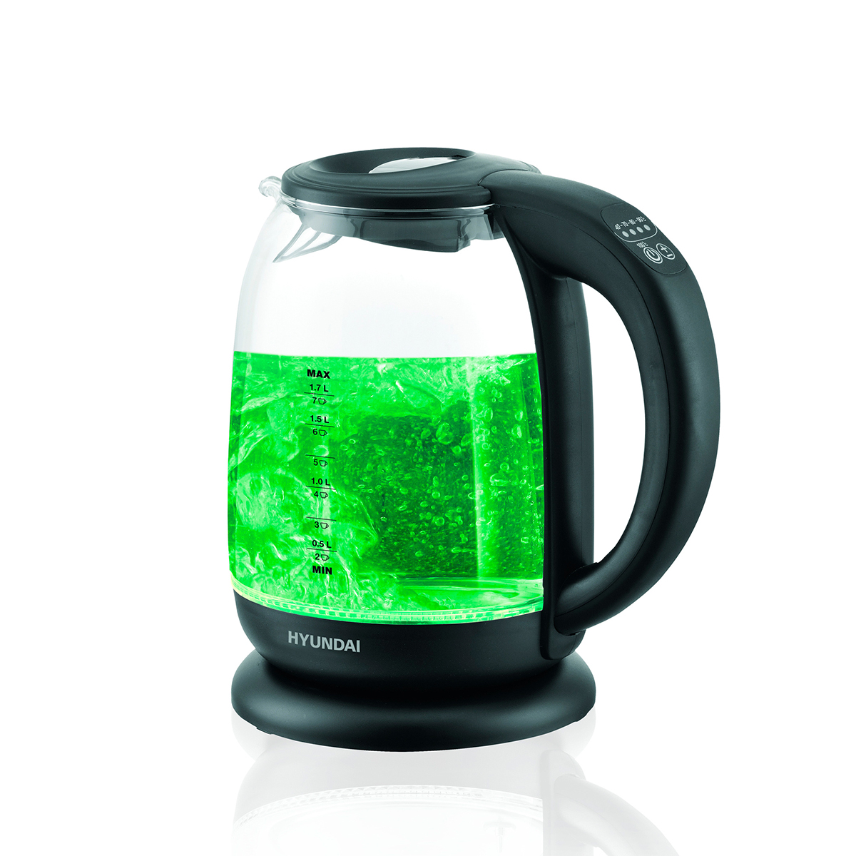 Чайник электр. hyk-s3809 1,7 л стекло (1/6) "hyundai"