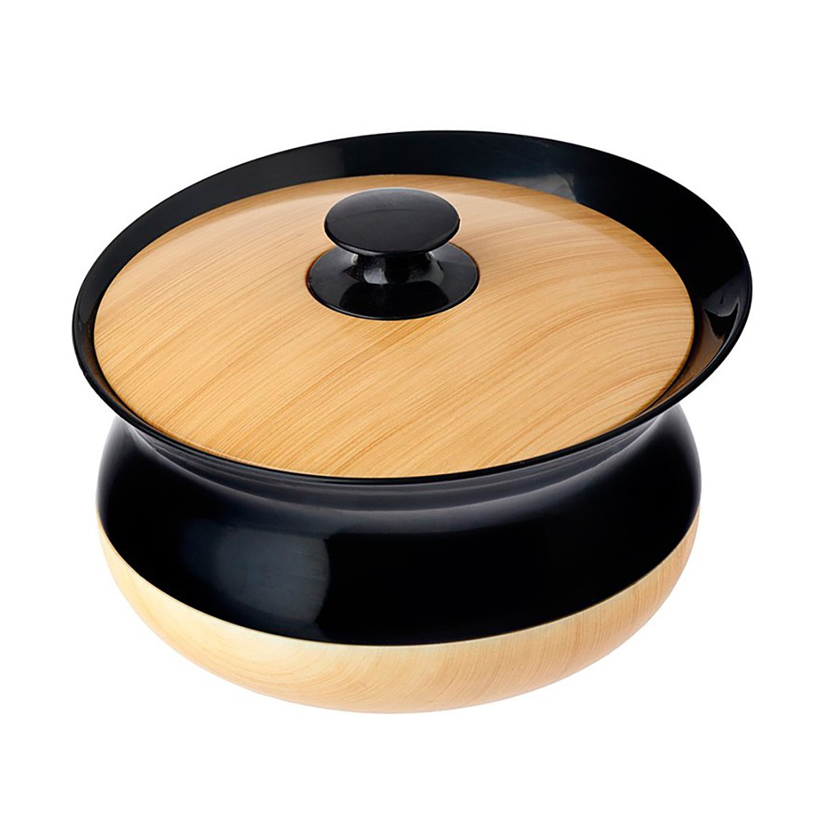 Баночка для ватных дисков "ofuro" черная (1/6) "vigar" 4751