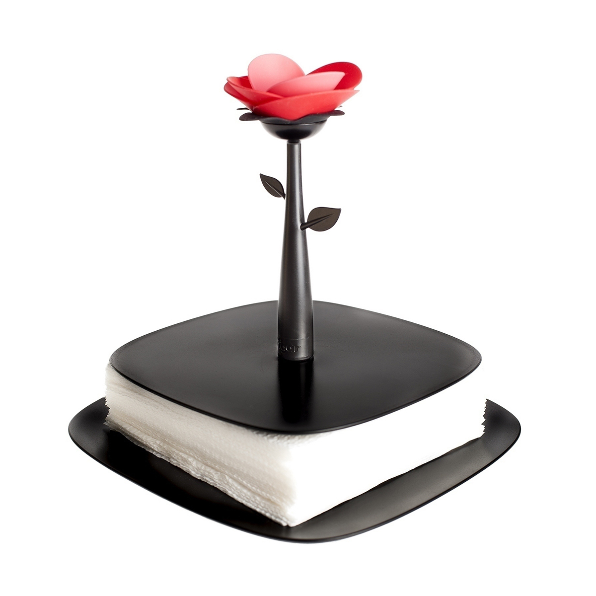 Салфетница "rose" черная (1/4) "vigar" 5329