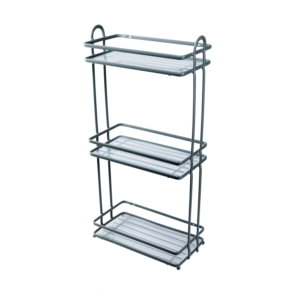 Полка для ванной 3-х ярусная "termo" 29*15*58,5 см (серый) (1/6) "swensa" swr-1007-03-gry