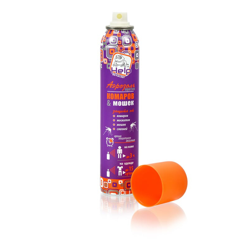 Средство от комаров и мошек аэрозоль 200 мл (1/24) "help" 80223