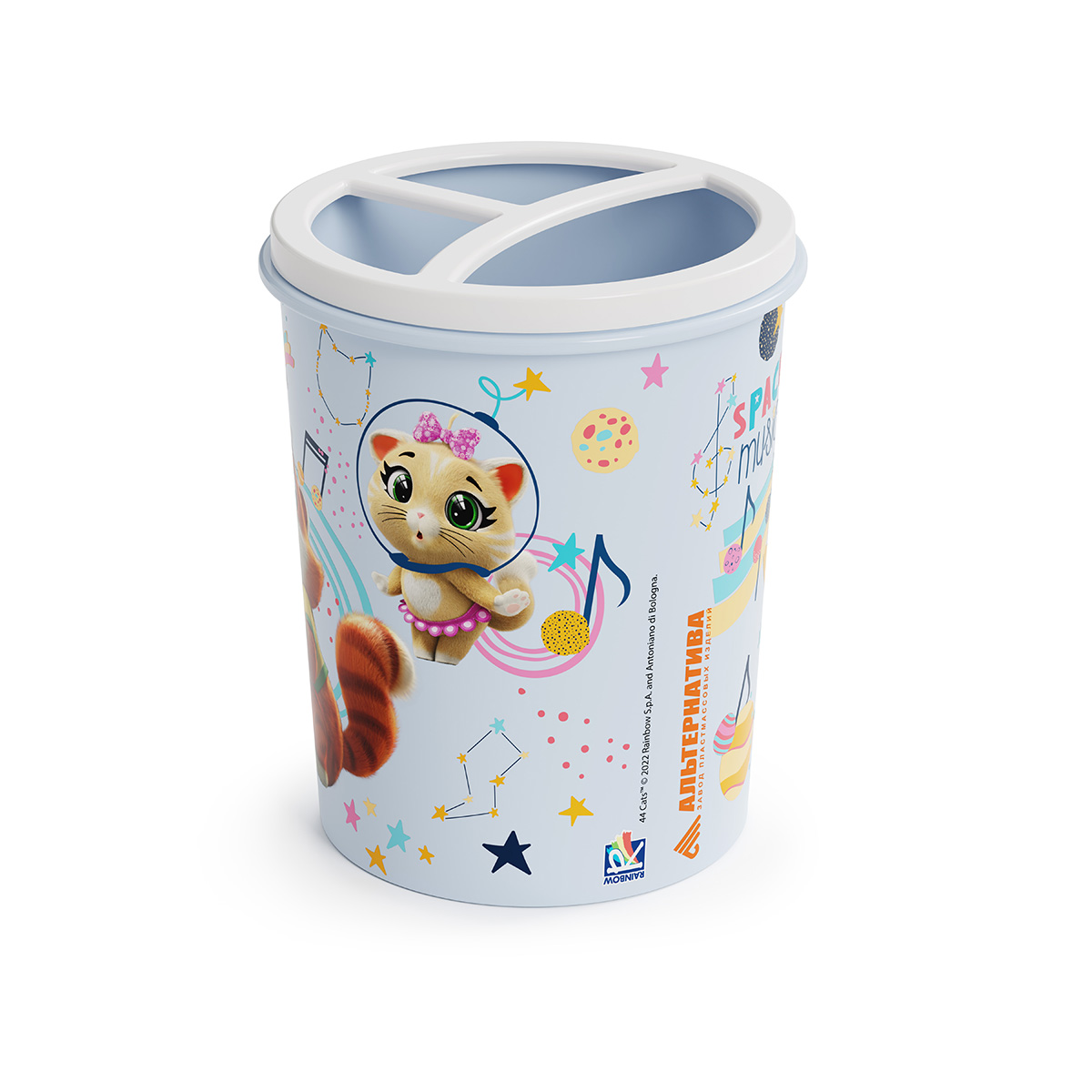 Подставка для карандашей "44 котёнка" 0,7 л (1/22) "альтернатива"  м7659