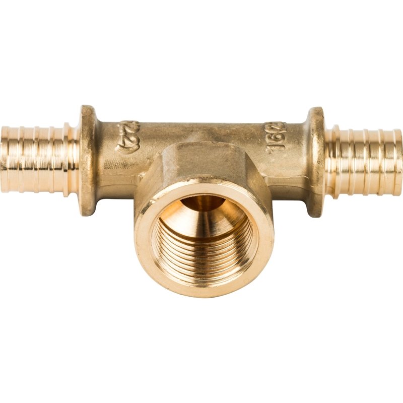 Тройник-переходник 16 x 1/2" ВР аксиальный для труб PE-X STOUT