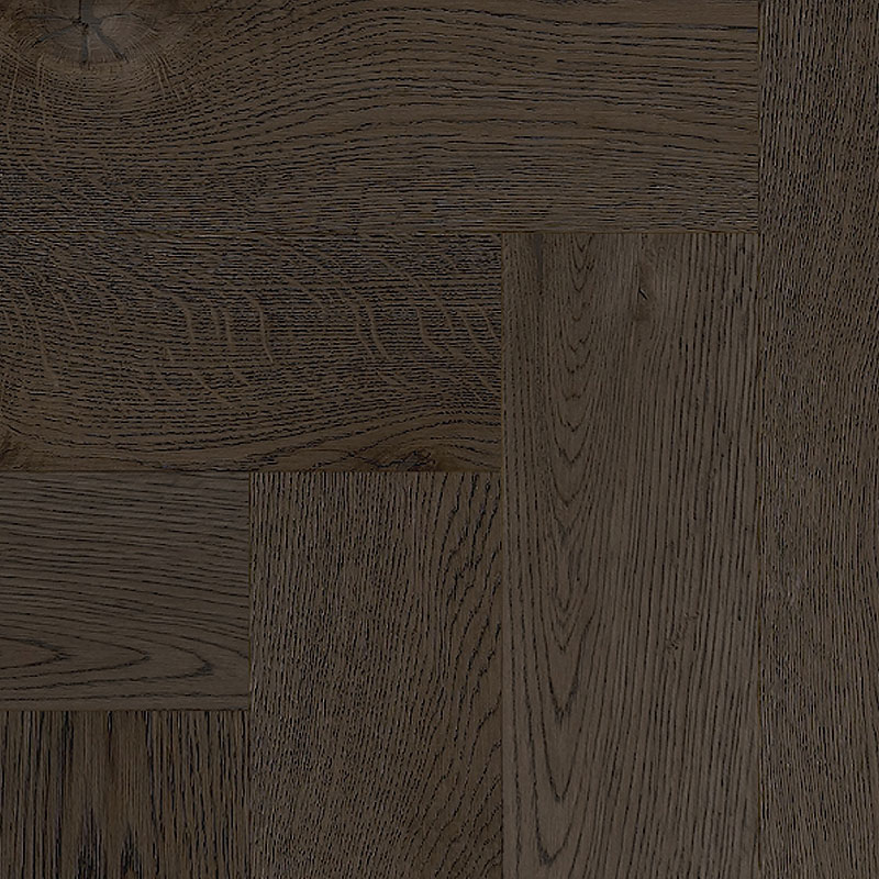 Coswick Английская ёлка 3-х слойная T&G шип-паз (90°) 1168-4507 Угольный (Порода: Дуб)