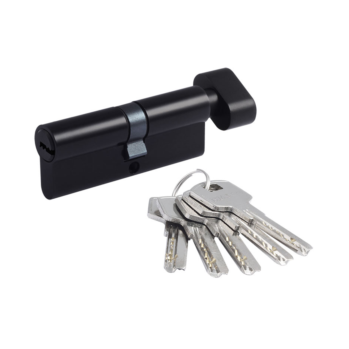 Цилиндров. механизм есо-std z лпв-80 (40-40) (ключ/вертушка) черный (1/10/80) "нора-м"