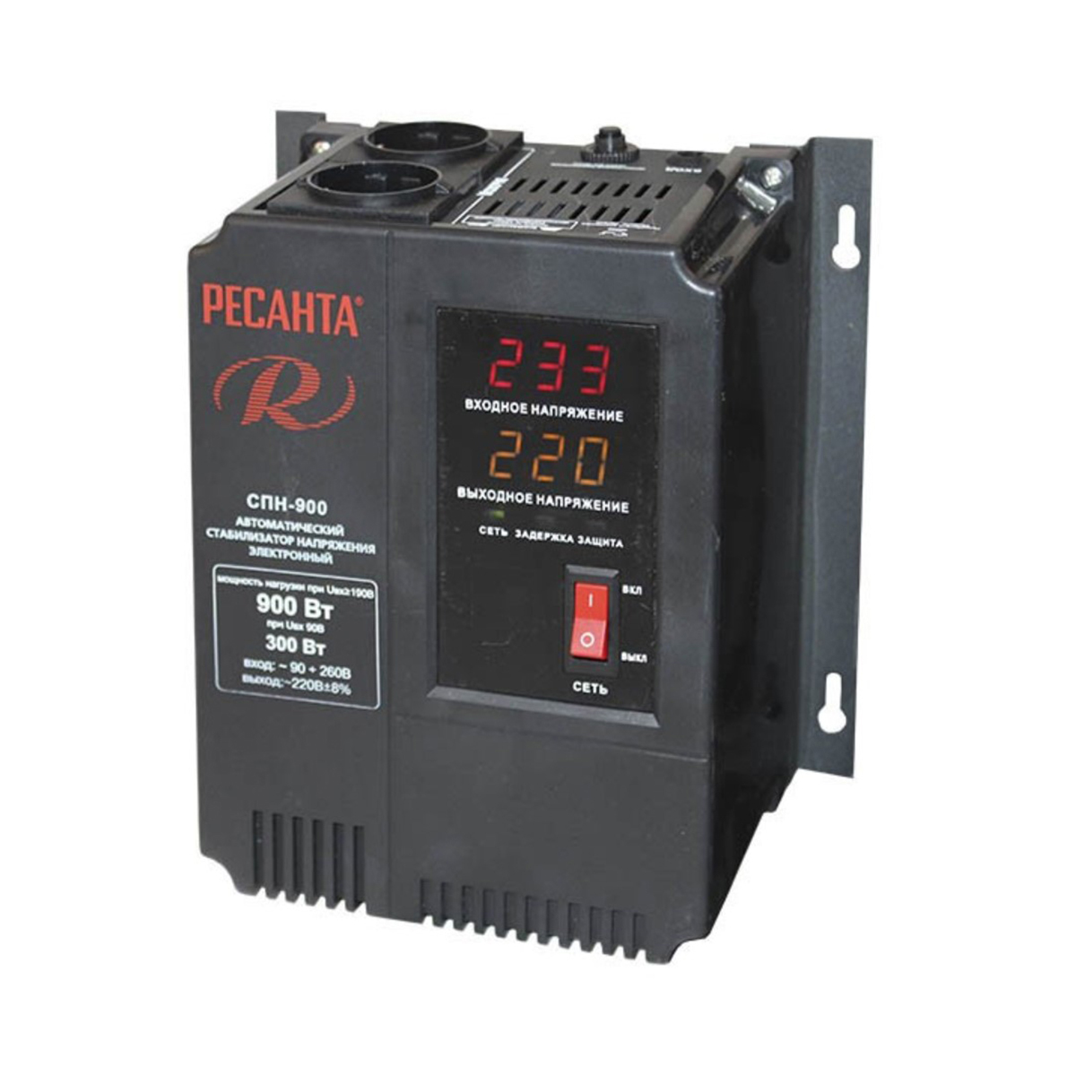 Стабилизатор пониженного напряжения спн-900  0,9 квт (1) "ресанта"