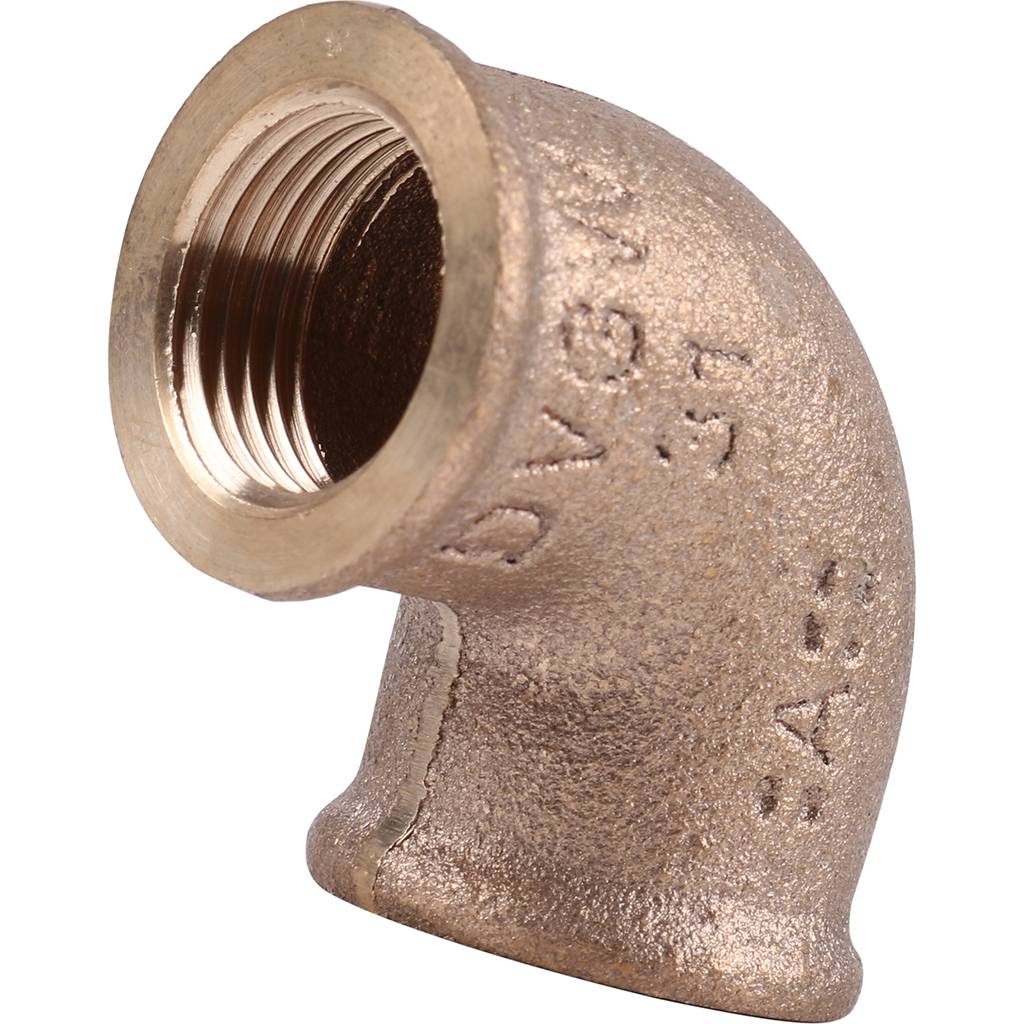 Угол резьбовой 90° (ВР) 3/8" бронза VIEGA (281717)