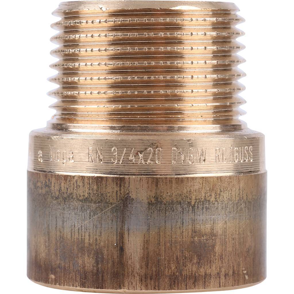 Удлинитель резьбовой 3/4" x 20 мм ВН бронза VIEGA (355029)