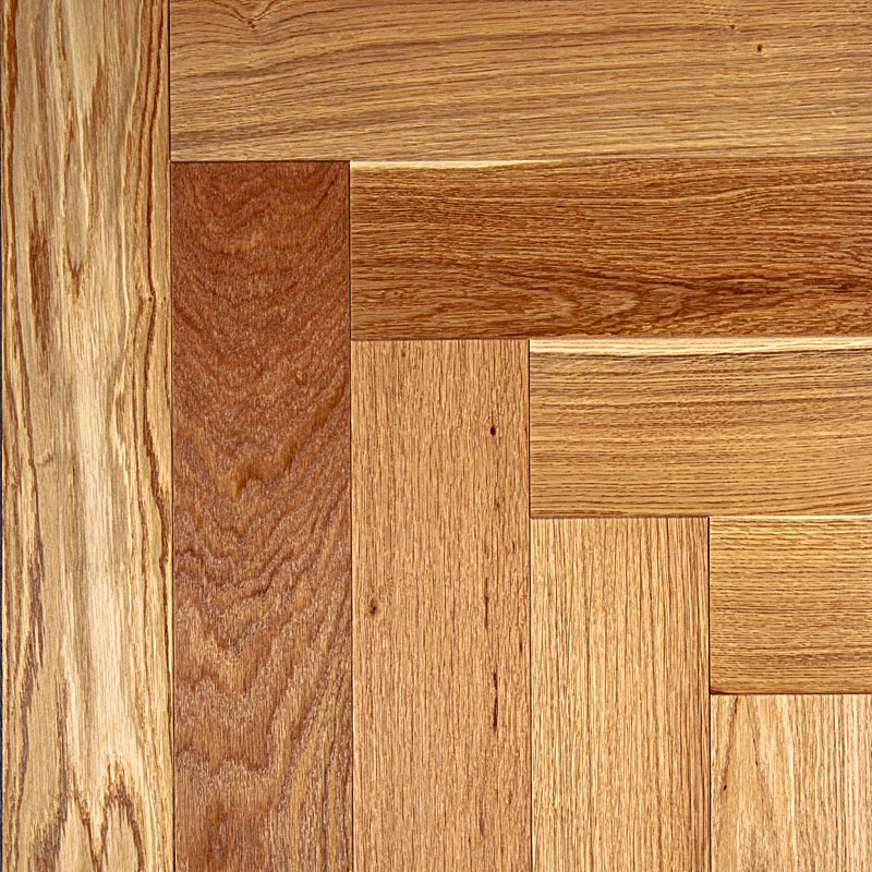 CROWNWOOD Лофт Английская елка 90° 2-х слойная (шип-паз) Арт.: 120401, Дуб Натур, Лак 700 x 120 x 14мм