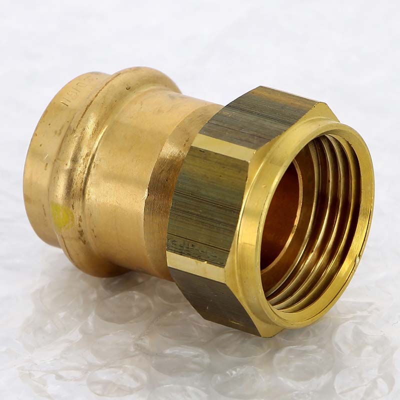 Муфта пресс-В с накидной гайкой плоская прокладка бронза Profipress G VIEGA 28 х 1"