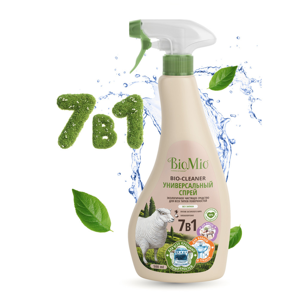 Средство чистящее универс. "bio-cleaner" спрей 500 мл (1/10) biomio