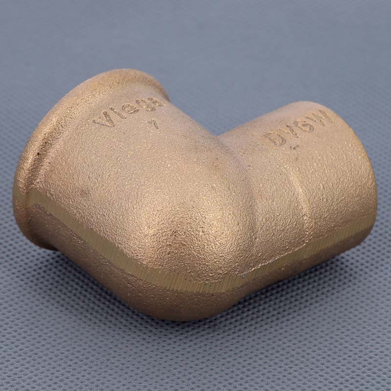 Угол 90° переходной пайка - ВР 35 x 1"1/4 VIEGA бронза