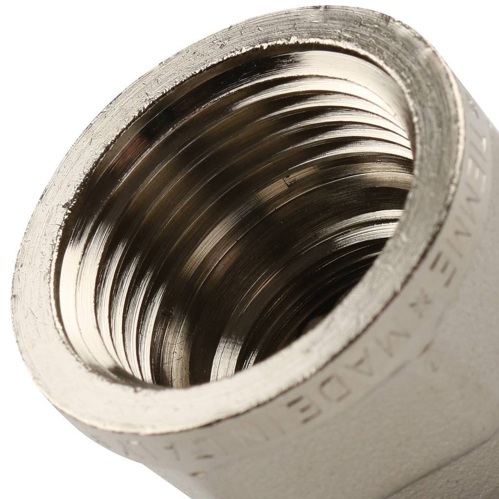 Муфта резьбовая ВР 3/4" x 1/2" никель TIEMME