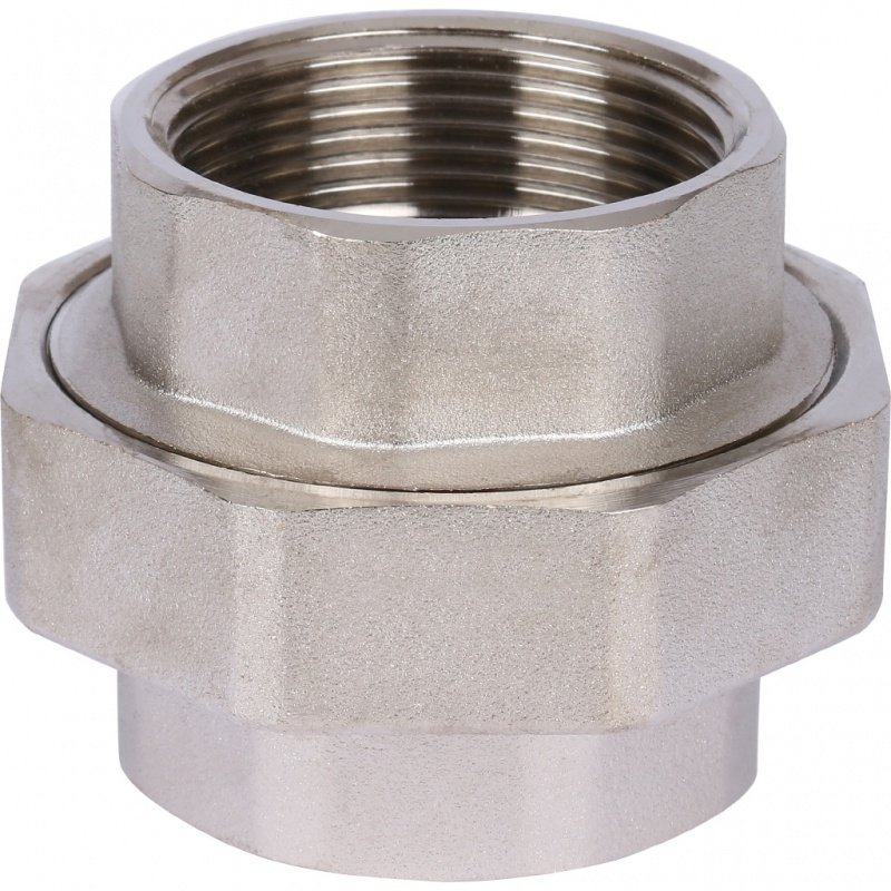 Американка ВР 1"1/2 никель STOUT уплотнение конус