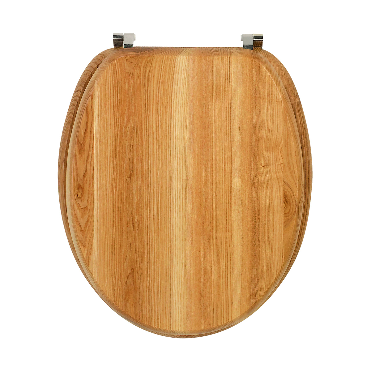 Сиденье для унитаза "дуб" дерев., крепление нержав. (1/4) "wirquin"