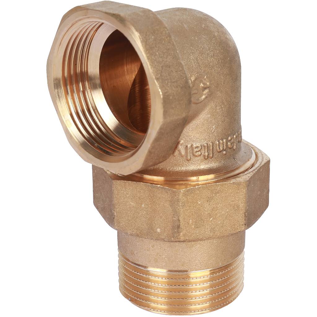 Американка угловая ВН 1"1/4 латунь STOUT прокладка O-ring