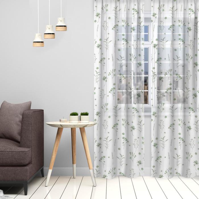 Тюль "легкость" 145*260 см компл. 2 шт. (1/25) "этель" 5525181