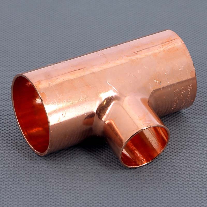 Тройник переходной под пайку 42 х 28 х 42 мм VIEGA медный