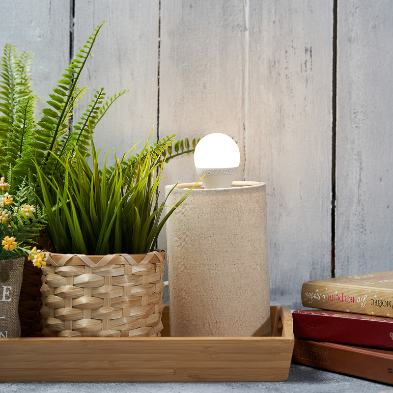 Лампа светодиодная "rexant" шарик (gl) 9,5w 2700 k 903 лм  e14, тепл. свет (10/100) 604-037