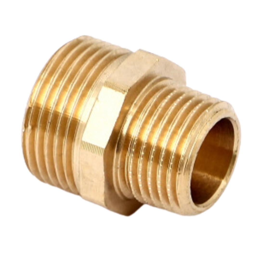 Ниппель резьбовой (НР) 3/4" x 1/2" укороченный, бронза VIEGA (446833)